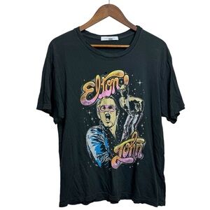 Ash Elton John On Stage Boyfriend Tee Distressed